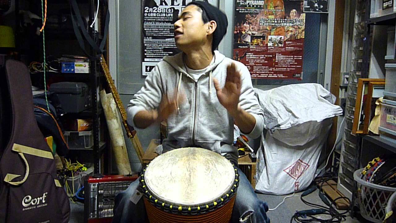 guinee djembe acajou