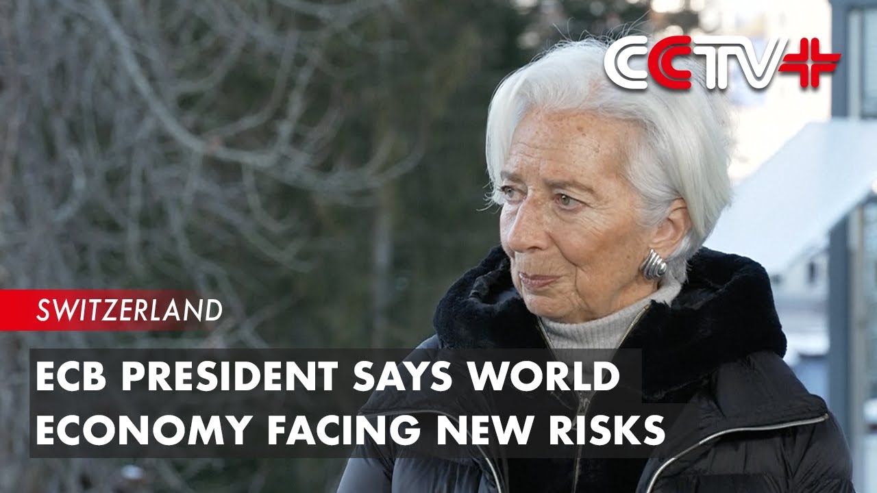 ECB President Says World Economy Facing New Risks