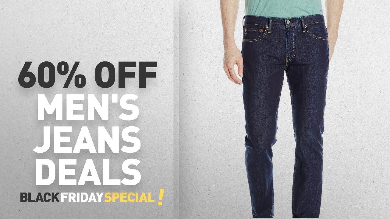 Up To 60% Off Jeans Black Friday Deals: Levi's Men's 511 Slim Fit Jean, Lazuli Bunting, 30W x 32L