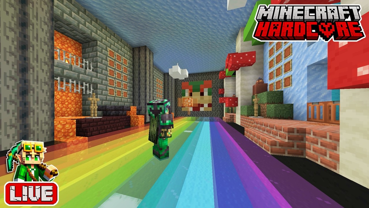 Building a Super Mario-Themed Hall of Fame in my 56,100 Day Hardcore Minecraft World