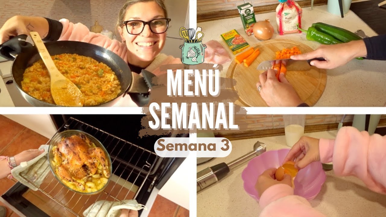 MENU SEMANAL Semana 3 *RECETAS Fáciles y Rápidas* BakeOrDie