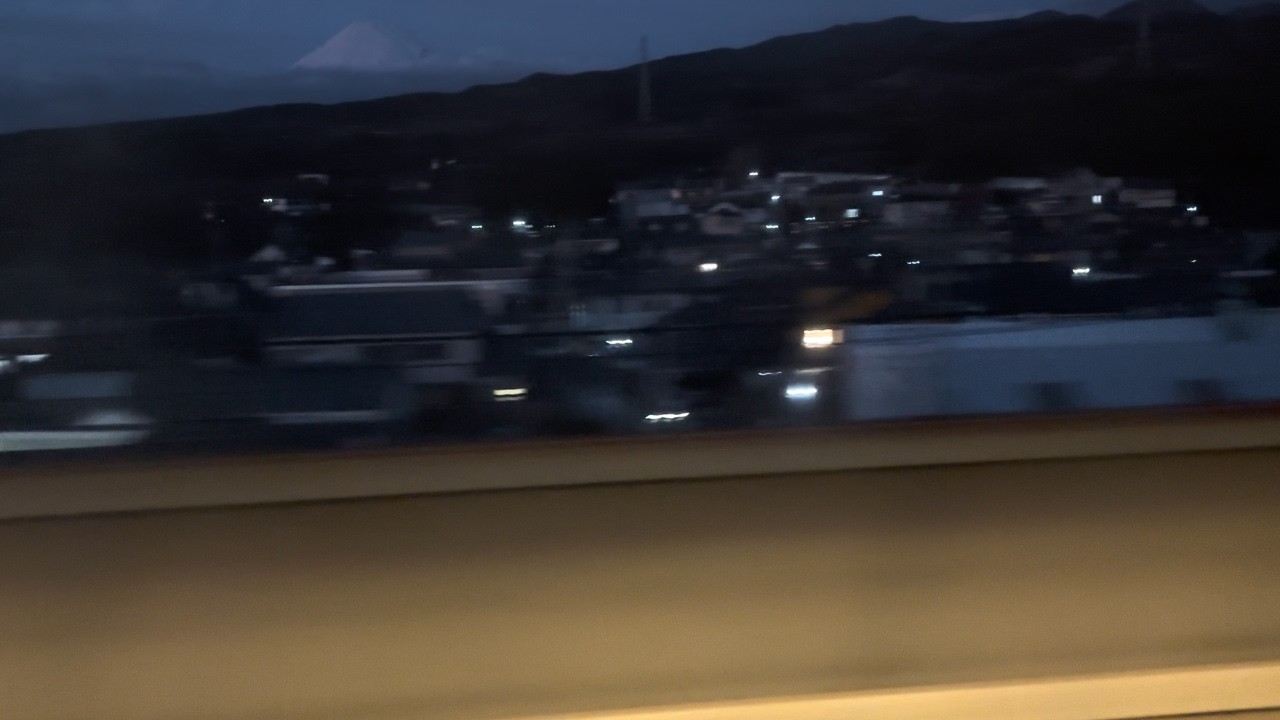 Relaxing Shinkansen Window View at Night – Shin-Fuji to Mishima (No Talking)｜夜の新幹線車窓（新富士〜三島）