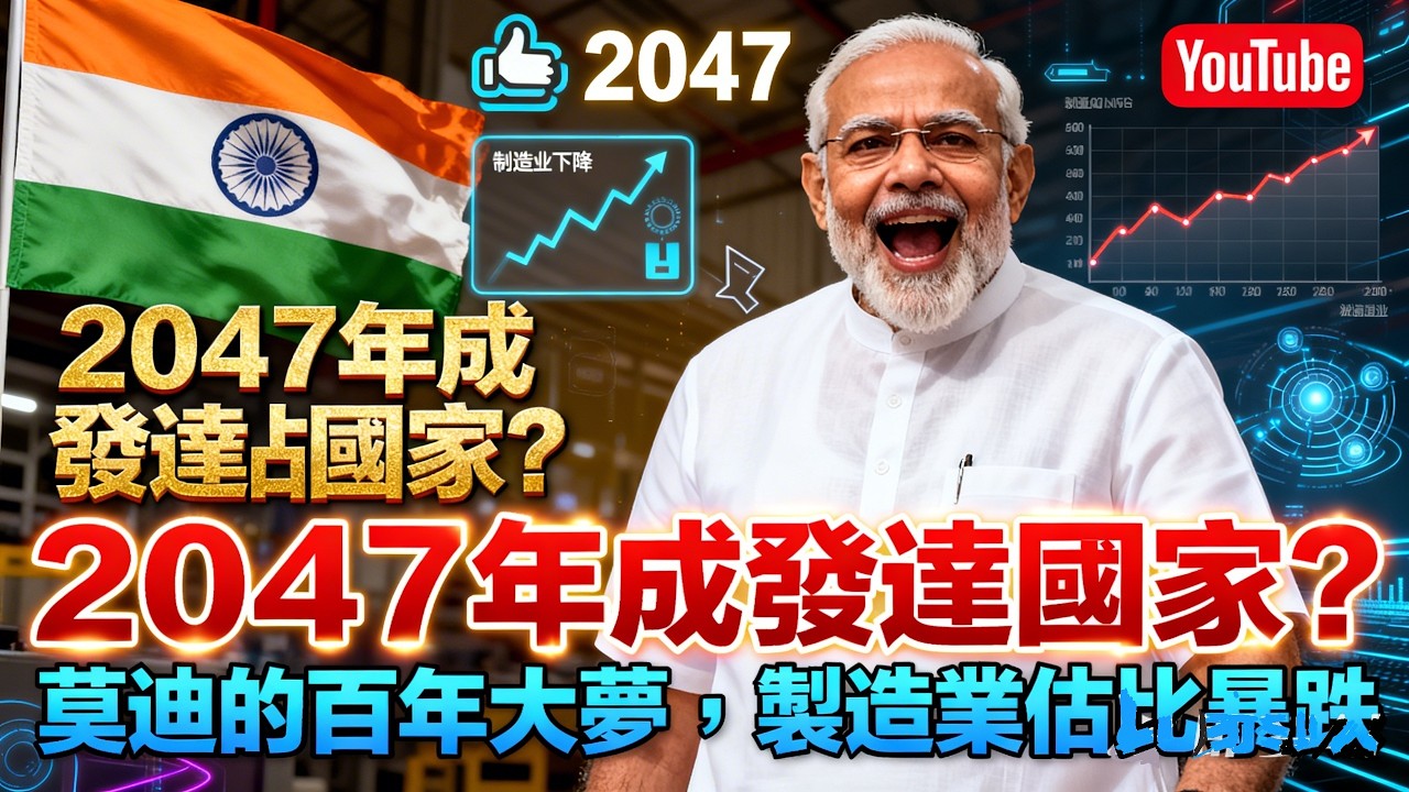 2047 年成發達國家？莫迪的百年大夢，製造業佔比暴跌
