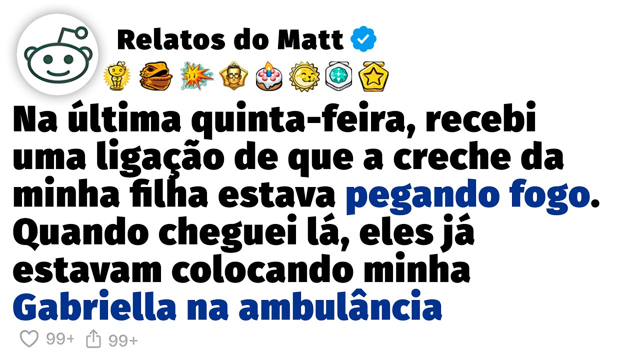 Recebi uma ligação de que a creche da minha filha estava pegando fogo