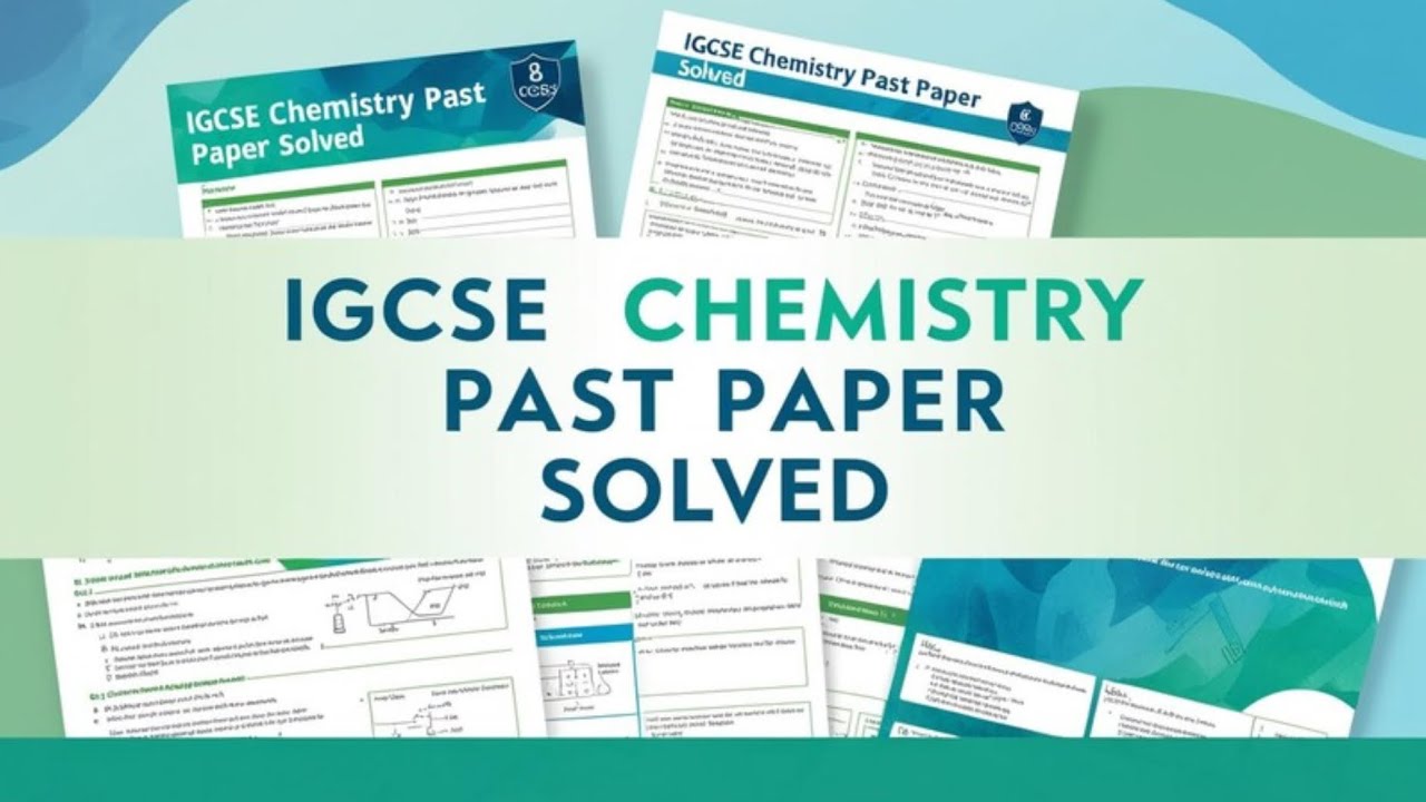 0620/O/N/41/24 | IGCSE Chemistry oct/nov p41 2024 Solved with explanation