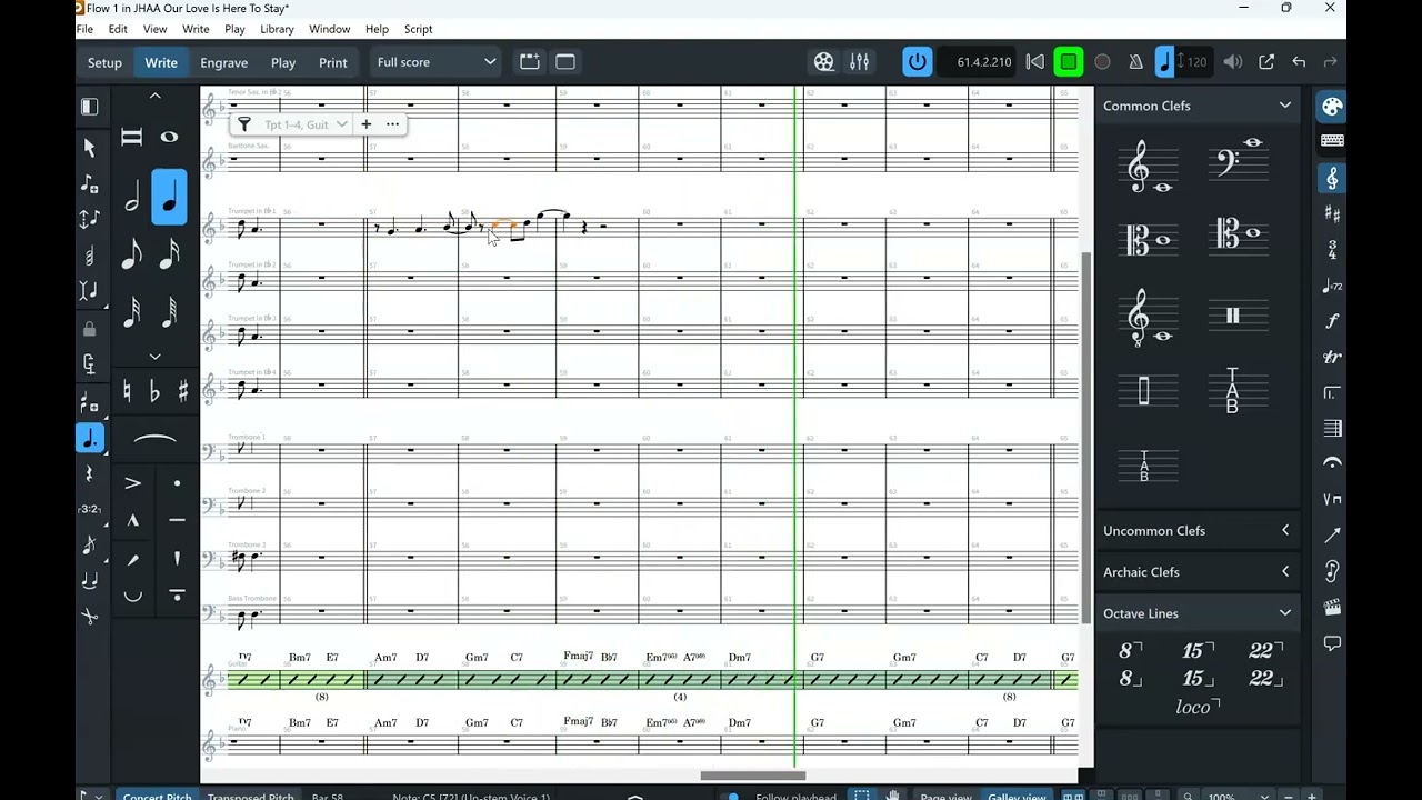 Brass Soli Writing Demonstration (For Jazz Harmony And Arranging)