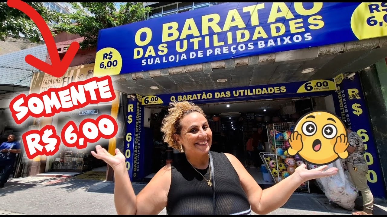 😃SOMENTE R$ 6,00😃ACHADINHOS NAS LOJAS DE PREÇO ÚNICO NO CENTRO DE FORTALEZA/BARATÃO DAS UTILIDADES 