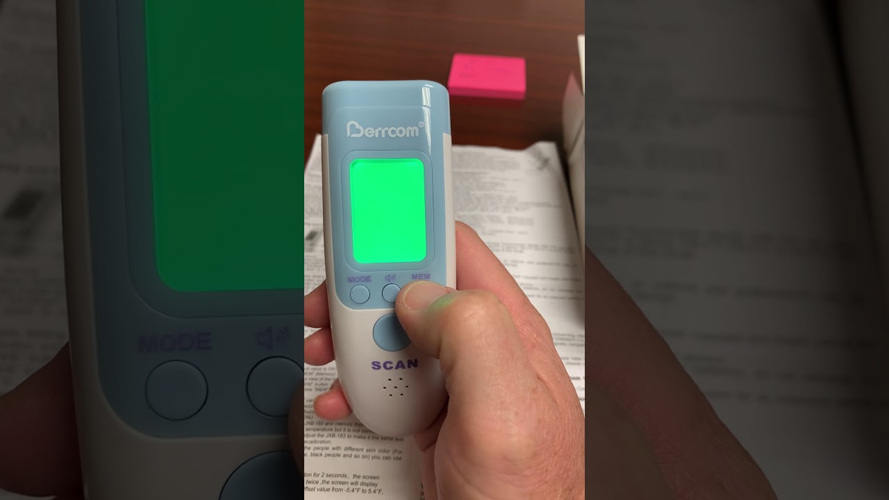 JXB-183 Non-Contact Thermometer - Instructions for Recalibration