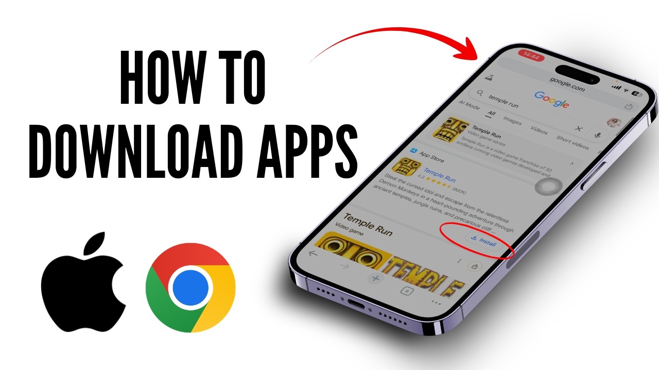 How to Download Apps From Google Chrome in iPhone | How to install App From Chrome in iPhone