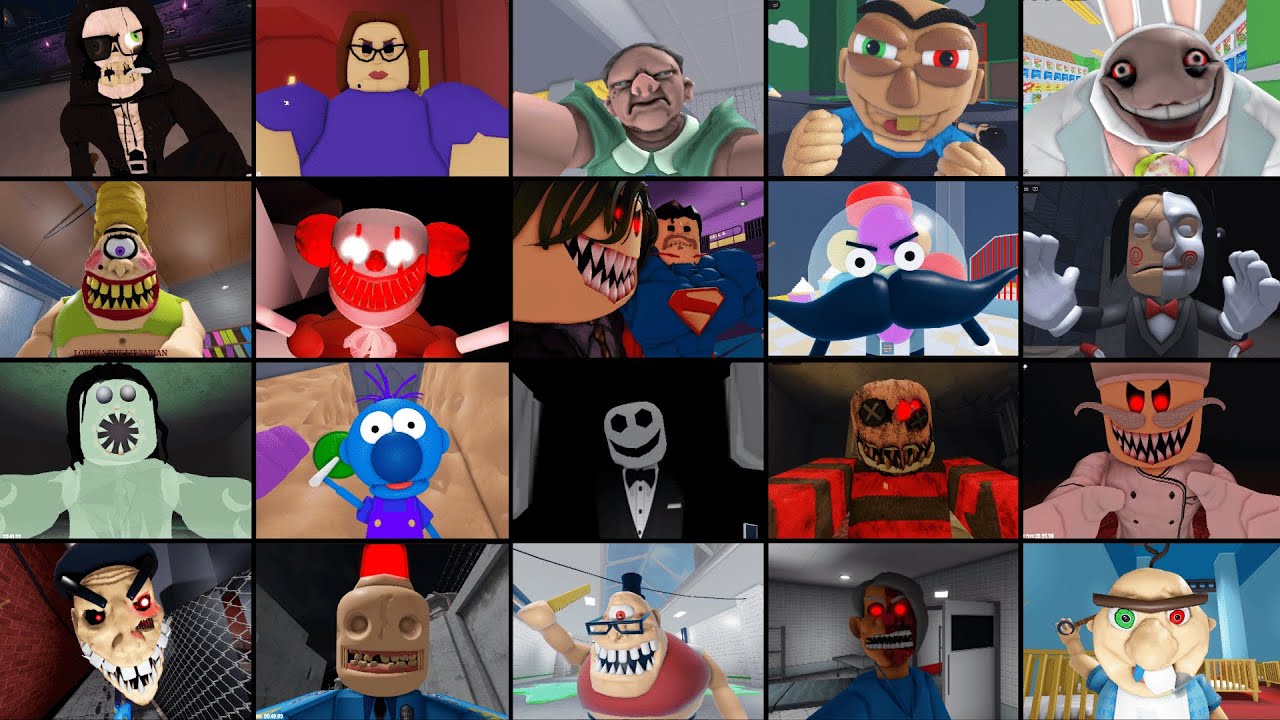 ESCAPE MR BONNY PRISON, FREDDY'S MANSION, SUZIE'S DAYCARE, MR CRAZY'S CARNIVAL, ROBLOX JUMPSCARE'S