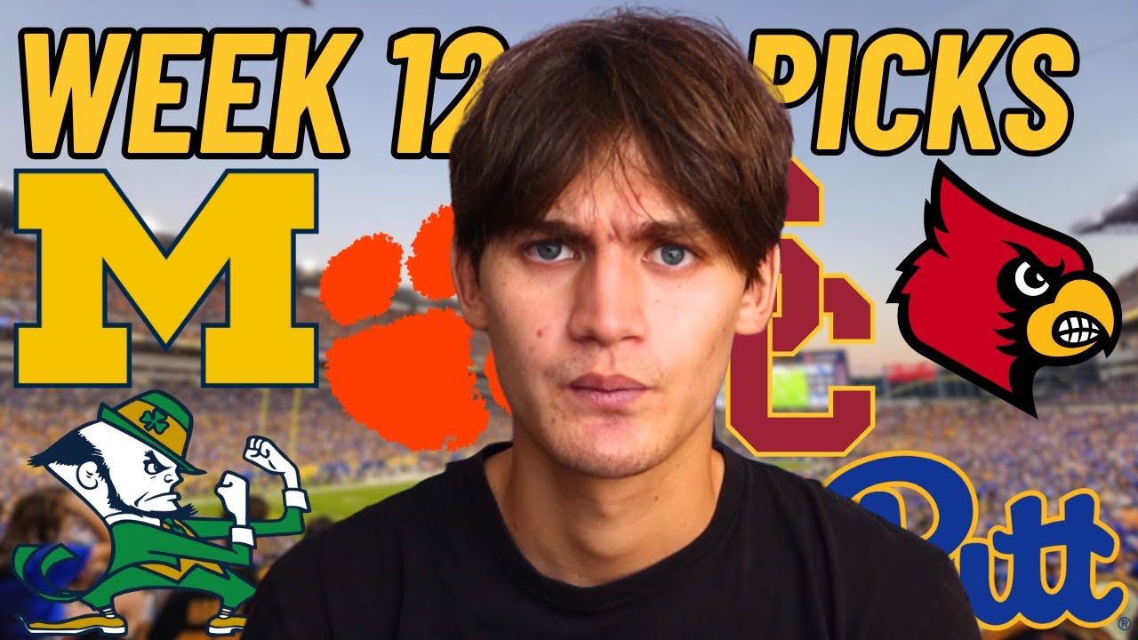 WEEK 12 COLLEGE FOOTBALL PREDICTIONS!