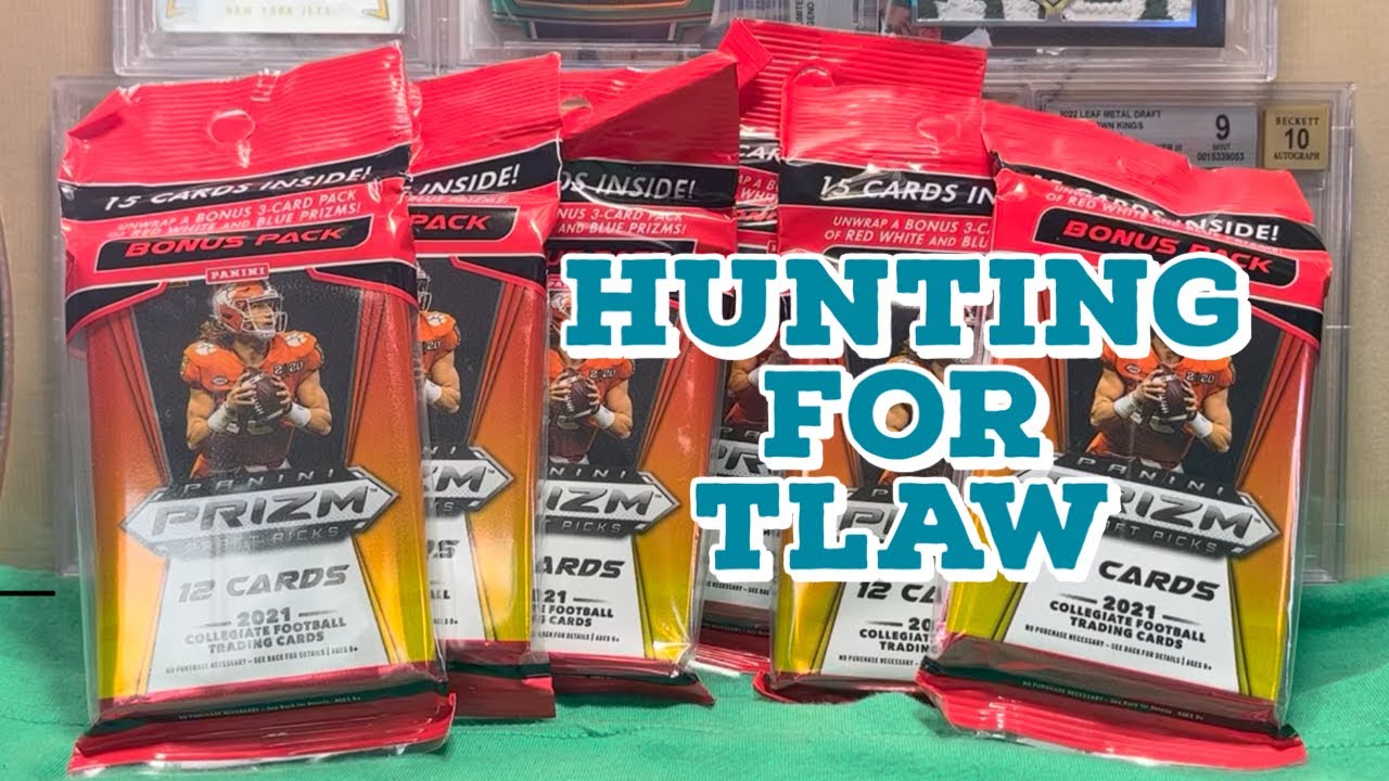 2021 Panini Prizm Draft Picks Football 🏈 5 Cellos…Searching for Trevor Lawrence 🐆👀