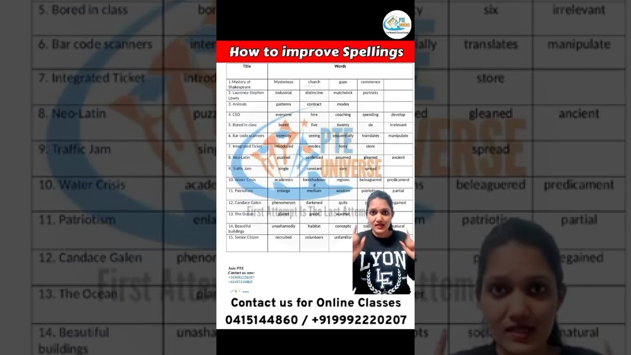 ✨ How to Improve Spellings for PTE | PTE Writing Tips & Tricks | PTE Universe