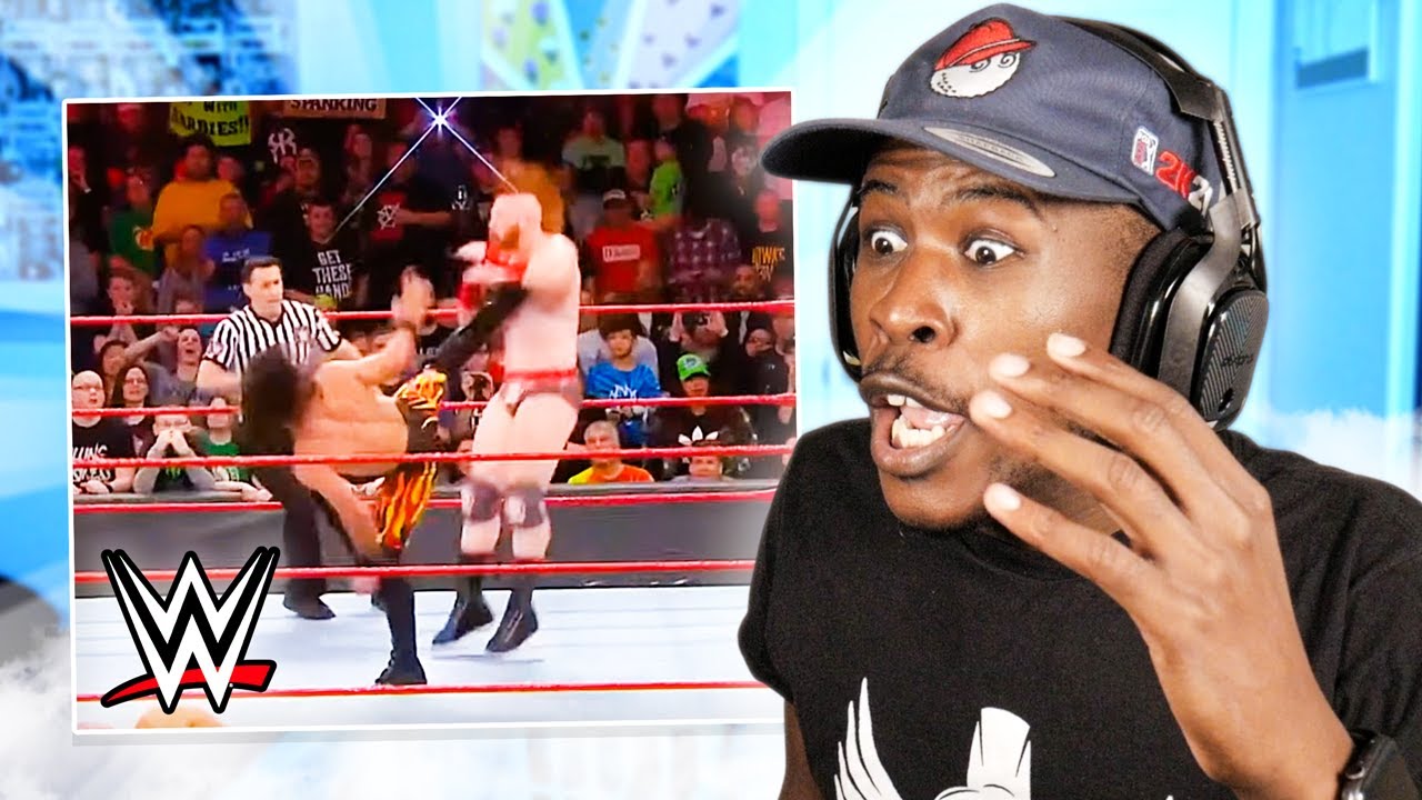Reacting to More WWE Mid-Air Counter Compilations