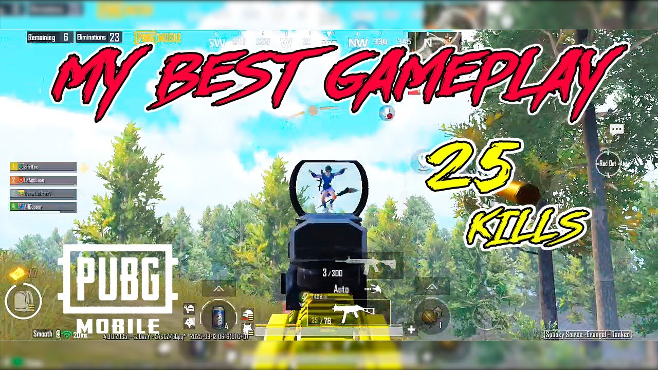 MY BEST GAMEPLAY | PUBG MOBILE FULL GAMEPLAY V4 UPDATE