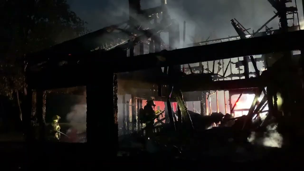 Structure Fire (Cottage) - Rural Volunteer Firefighting - Girl Firefighter