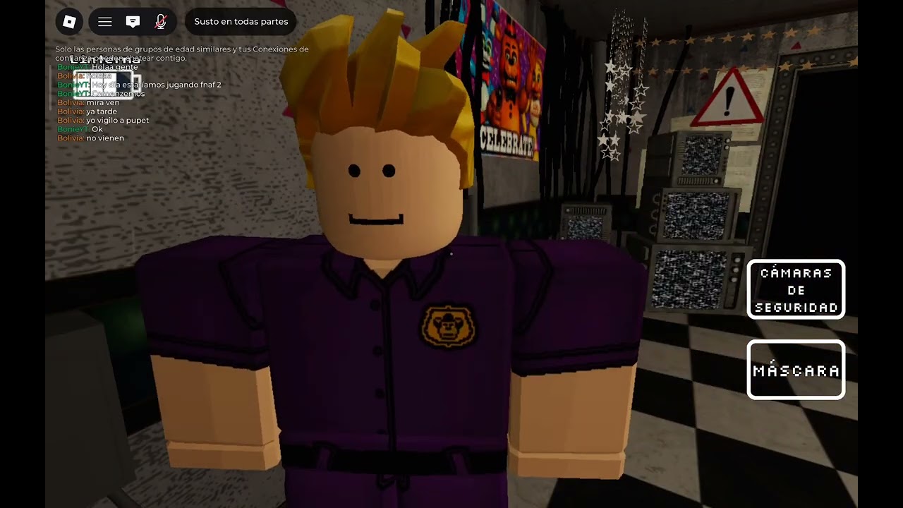 Jugando fnaf 2