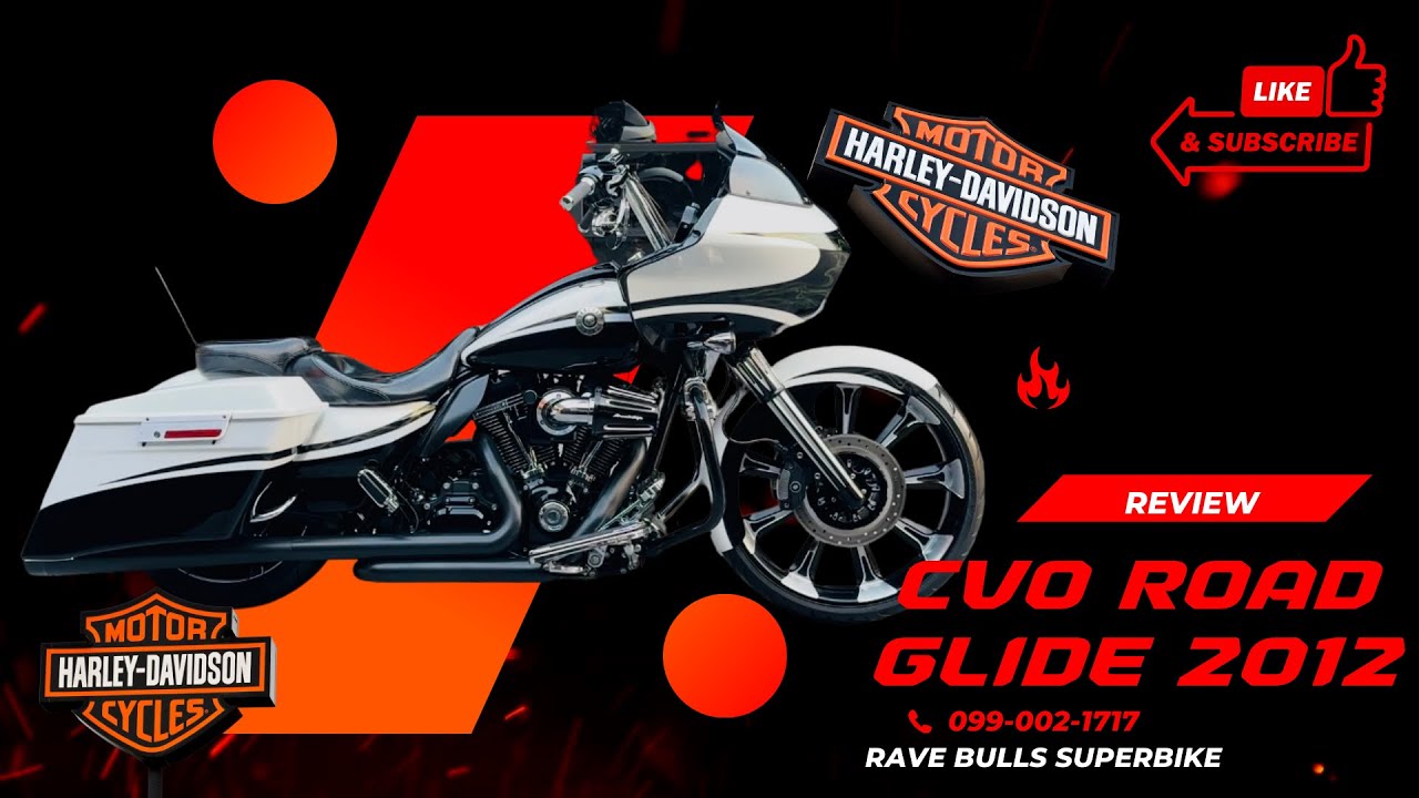 #รีวิวฮาร์เล่ย์ HD FLTRXSE CVO ROAD GLIDE®️ รถปี2012 สีแพนด้า🐼 ของแต่งเทพ!!!