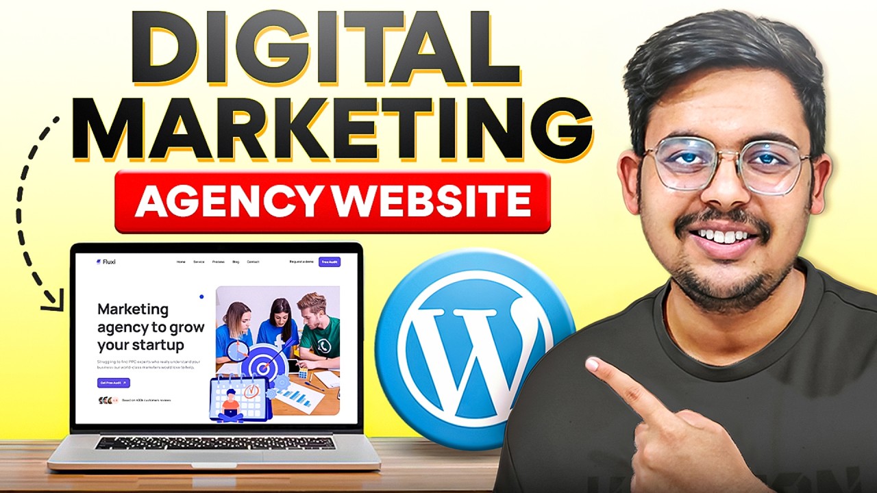 Create Digital Marketing Agency Website in WordPress | Wordpress Website Tutorial 