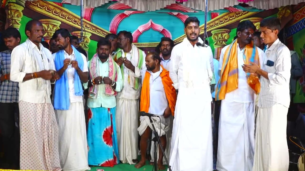 శ్రీ చెన్నకేశవ స్వామి వీధి నాటకంలో విగ్నేశ్వరుని ప్రార్థన గ్రా రెనివట్ల మం మద్దూర్ జిల్లా నారాయణపేట