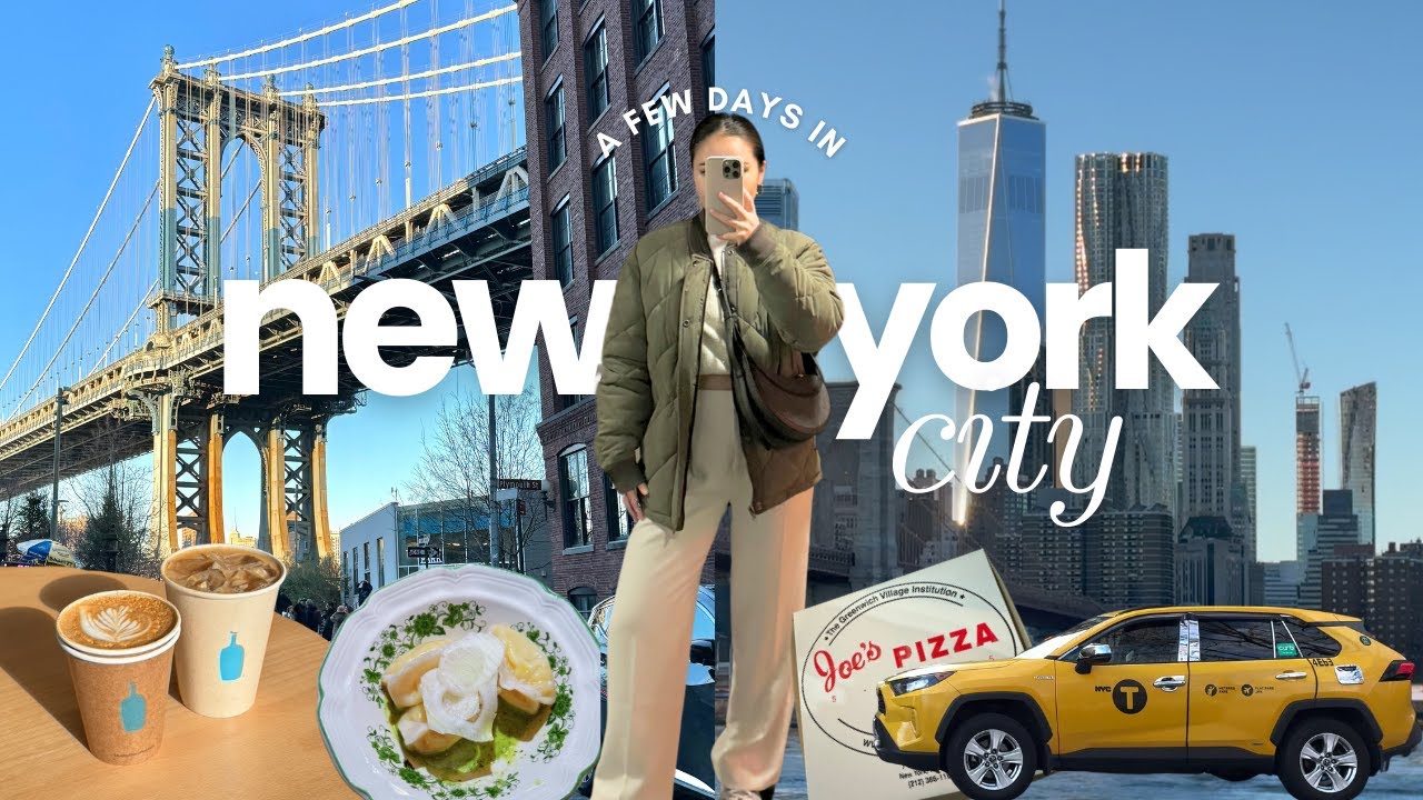 living in nyc 🚕🗽 exploring the city like a local, apartment tours, cafe hopping, best food spots