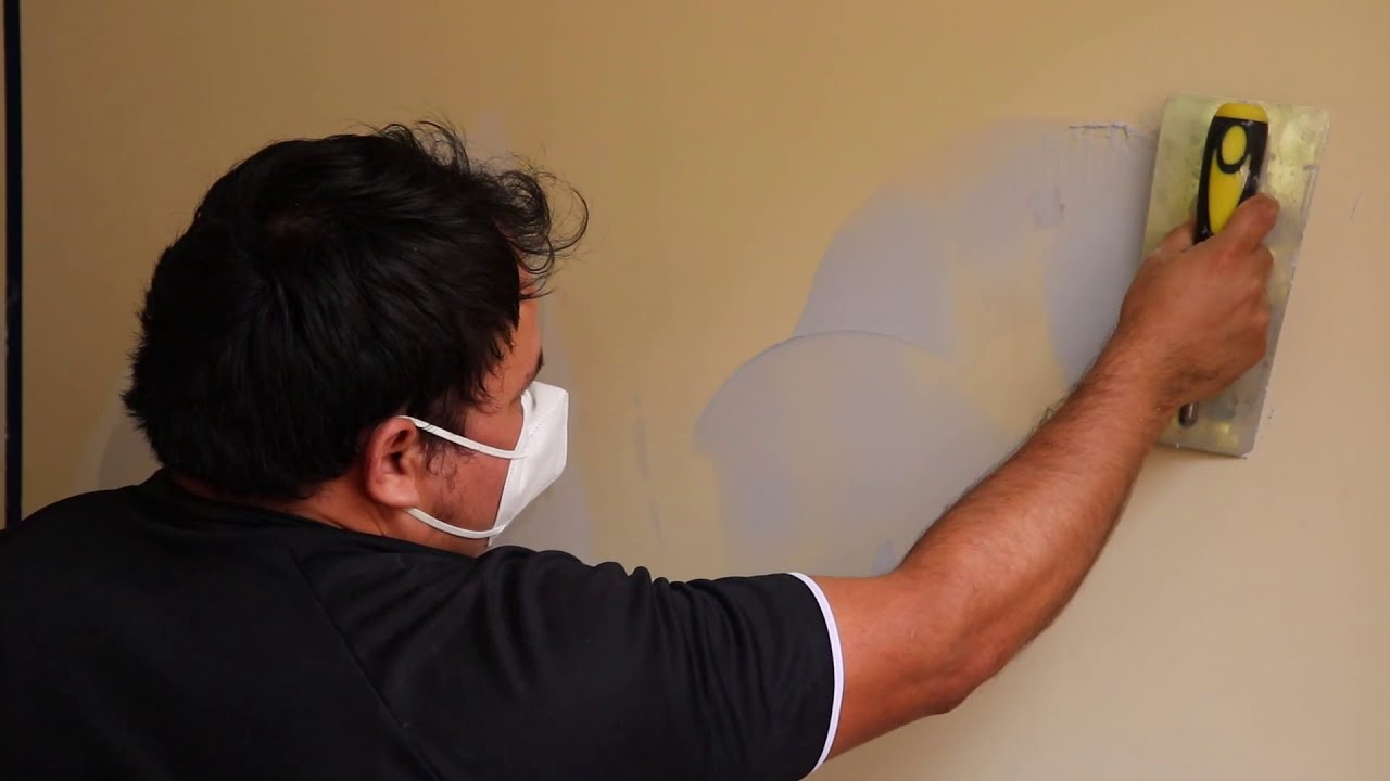 Como preparar una pared  para REPINTAR  o volver a Pintar