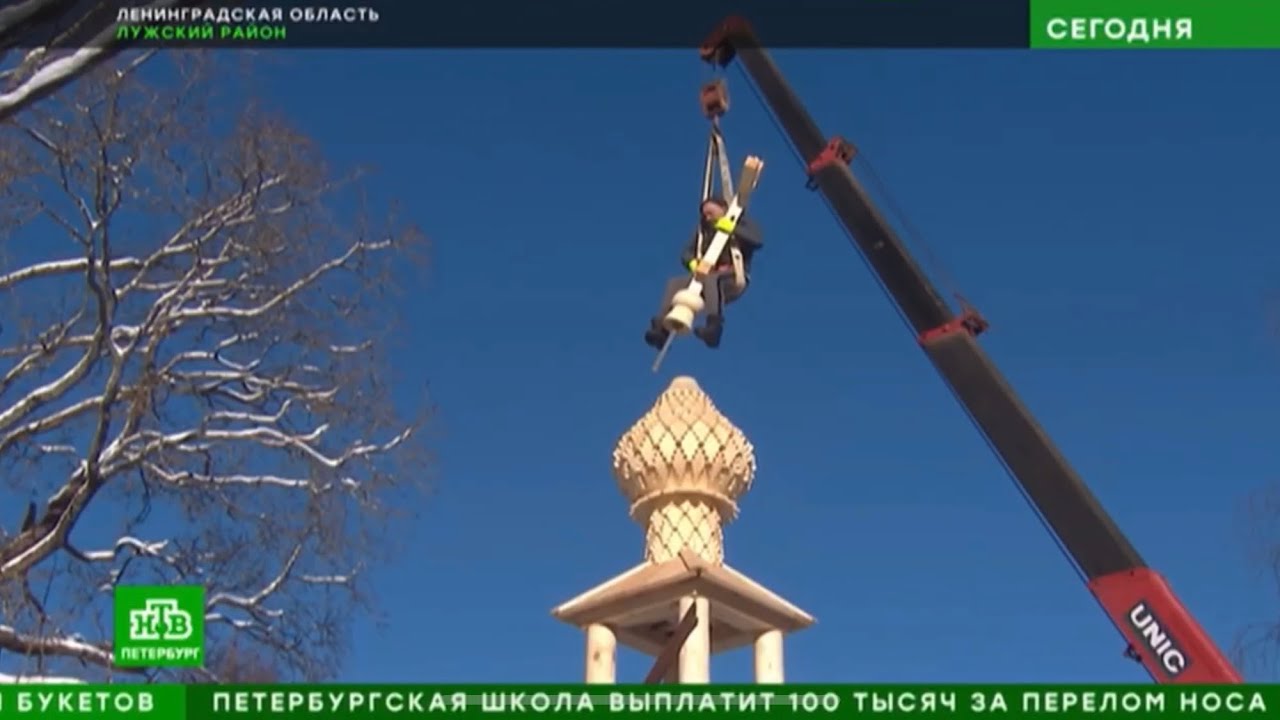 НТВ: Век спустя в Лужском районе Ленобласти восстанавливают часовню во имя Александра Невского