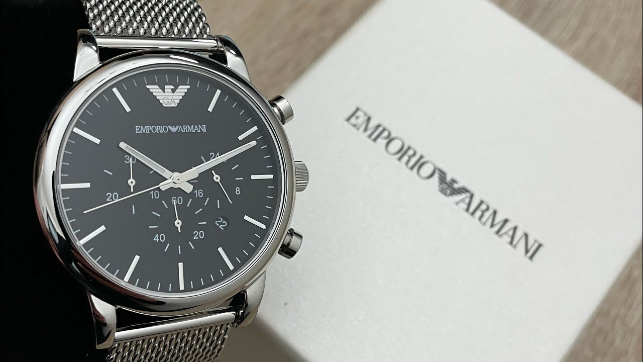 Emporio Armani Stainless Steel Men&rsquo;s Watch AR1808 (Unboxing) @UnboxWatches