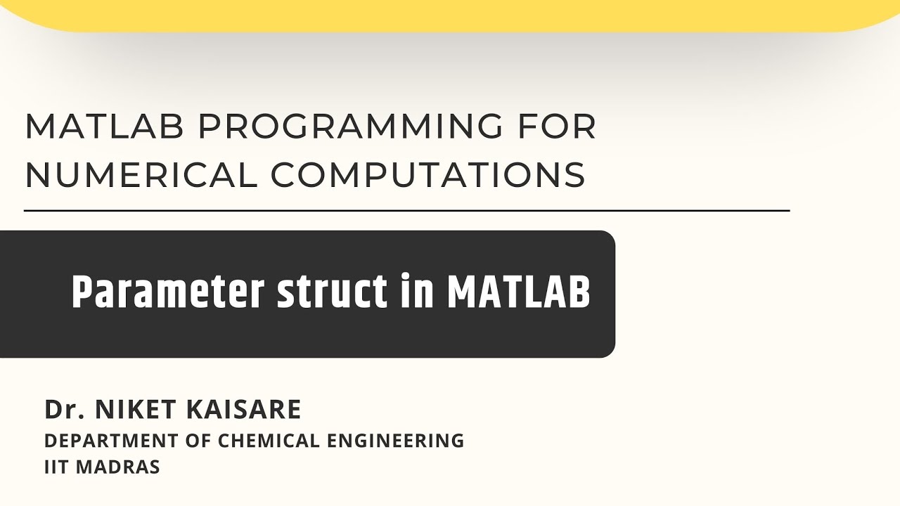 Parameter struct in MATLAB