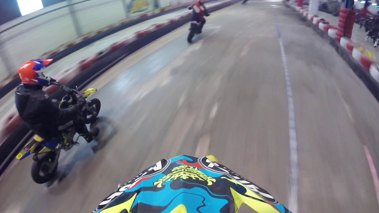 Roulage Pit-Bike YCF sur la piste de kart de Aydoilles 88