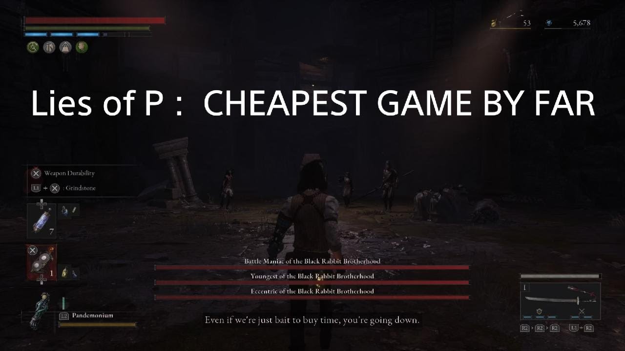 Lies of P Legendary Stalker REMATCH Black Rabbit Brotherhood