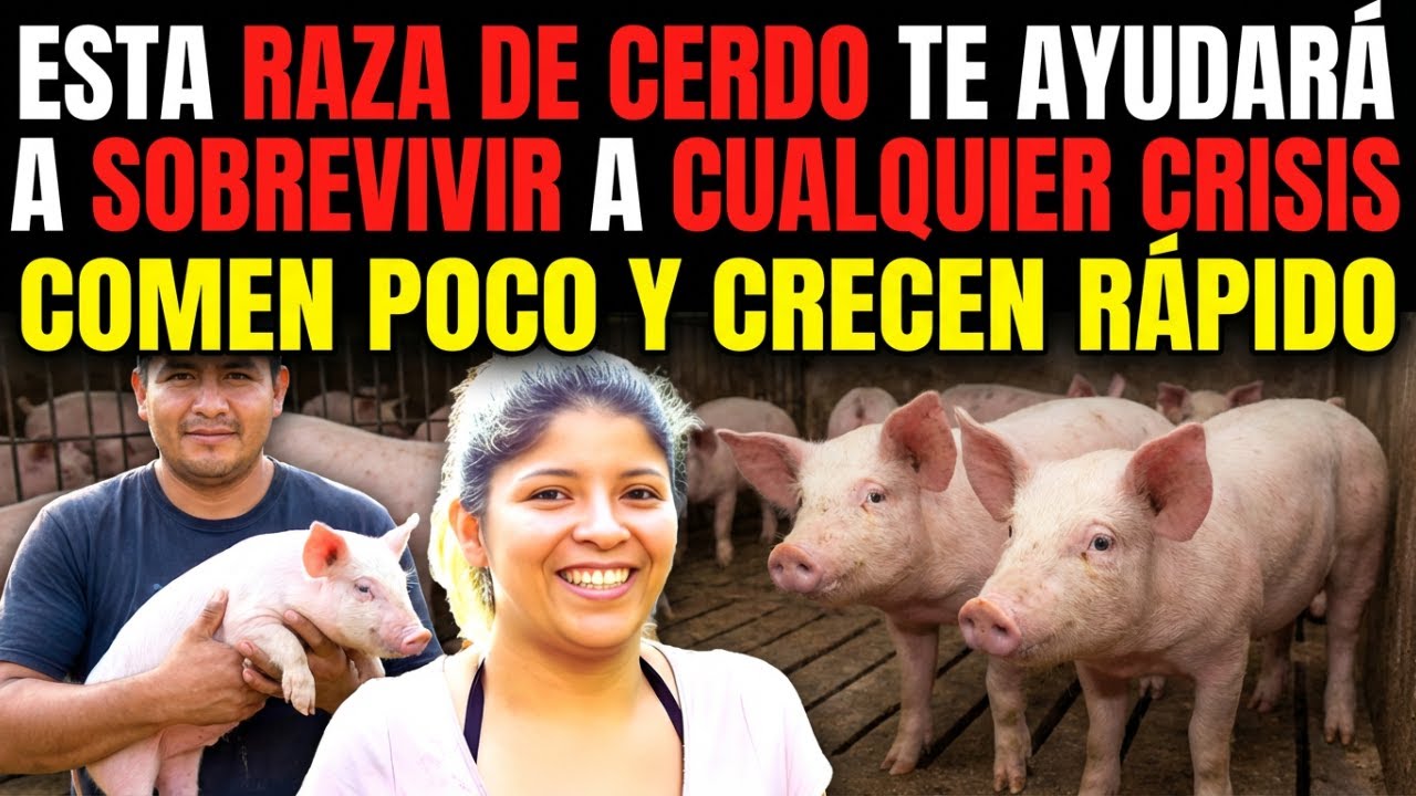 Esta Raza de cerdo Te Ayudarán a Sobrevivir a Cualquier Crisis Comen Poco y crecen rapido