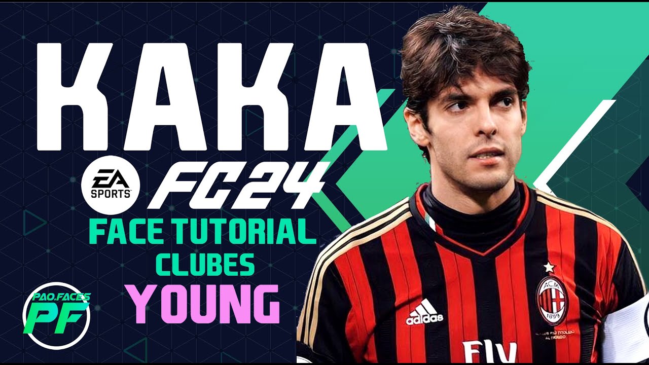 EA FC 24 KAKA FACE -  Pro Clubs CLUBES PRO Face Creation - CAREER MODE - LOOKALIKE MILAN