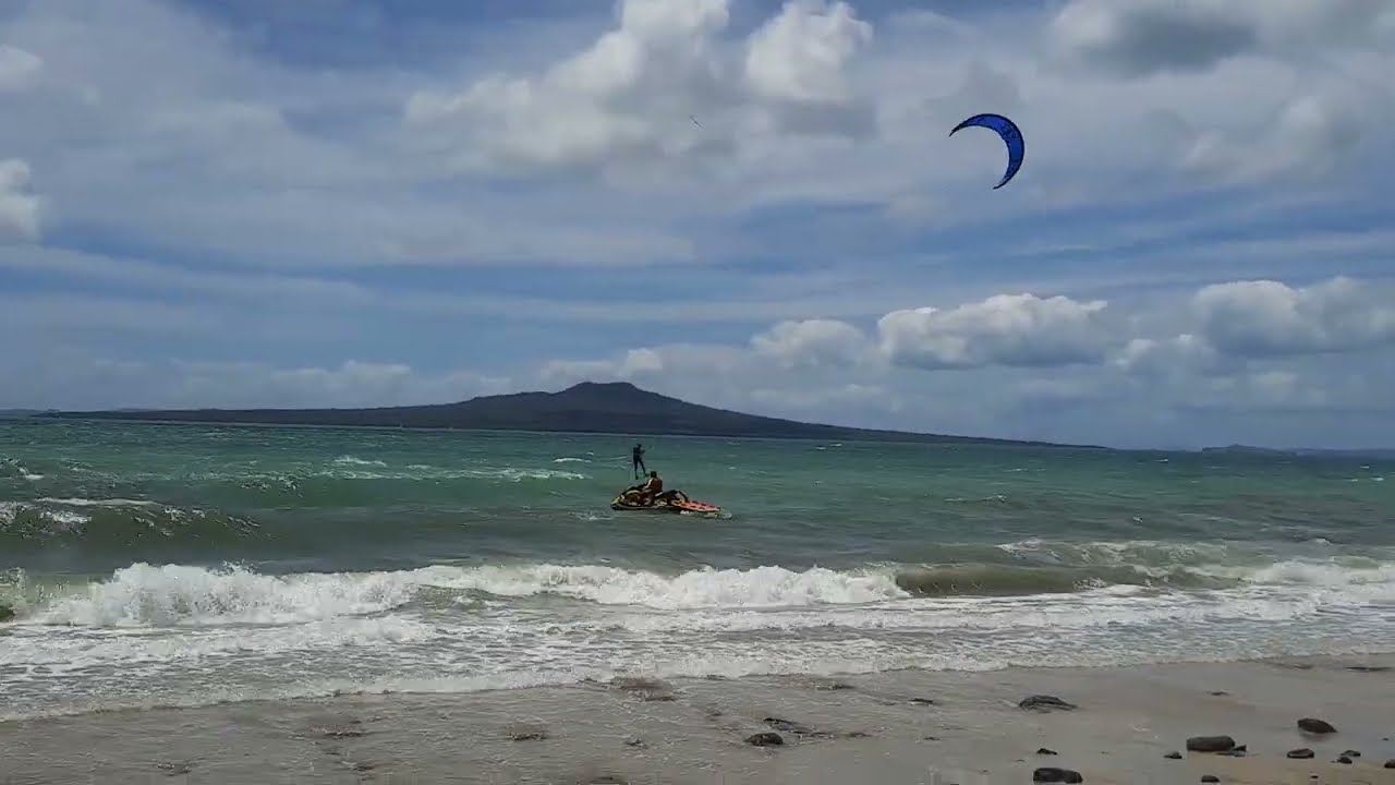 Extreme Watersports on Windy Day at Auckland North Shore (January 26th 2023)