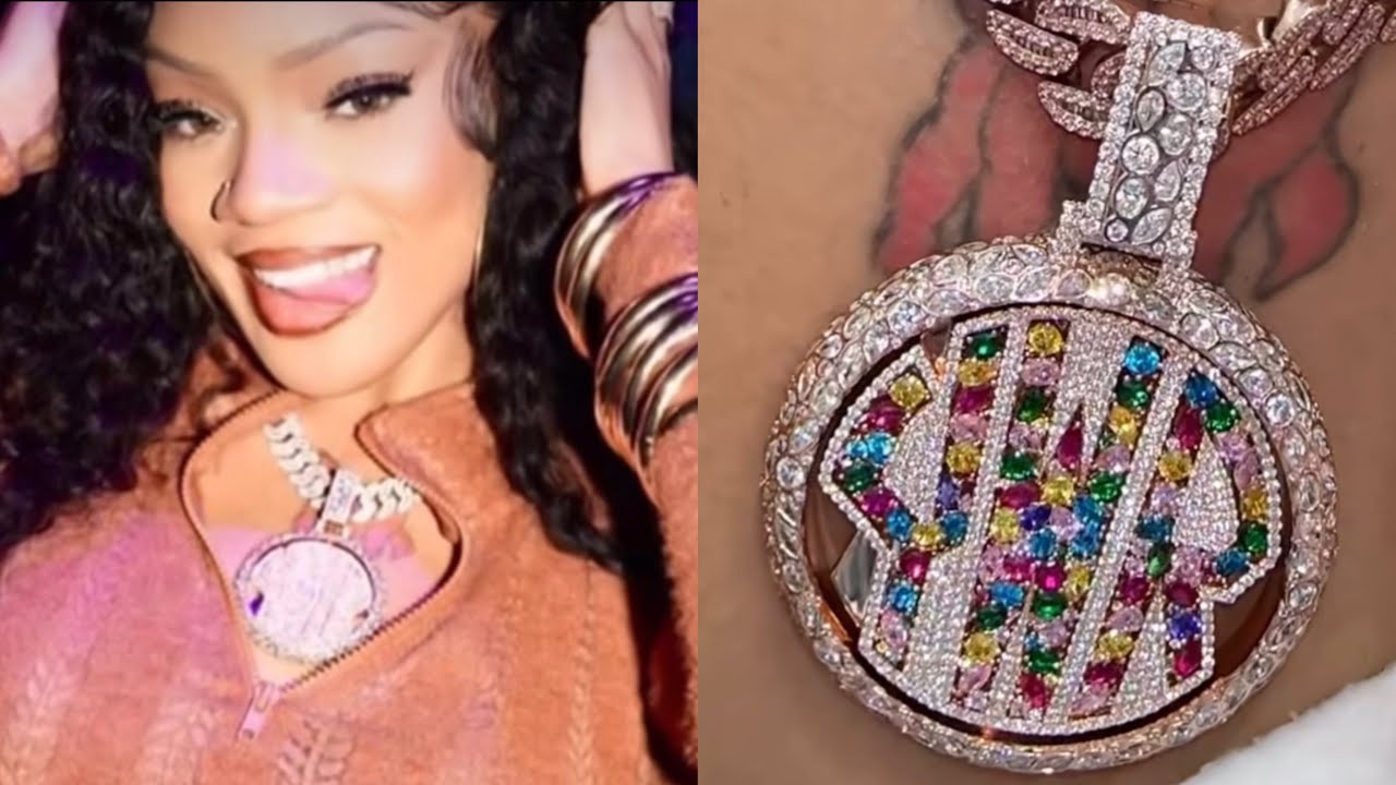 Glorilla Cops A New Diamond Chain & Chooses An Interesting Dress For Her Jimmy Fallon Performance