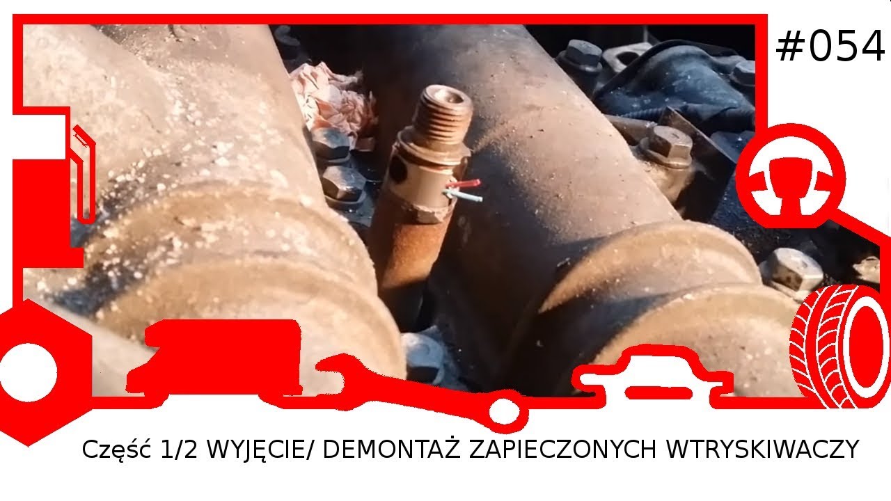054 Część 1/2 WYJĘCIE/ DEMONTAŻ ZAPIECZONYCH WTRYSKIWACZY FIAT DUCATO 3.0