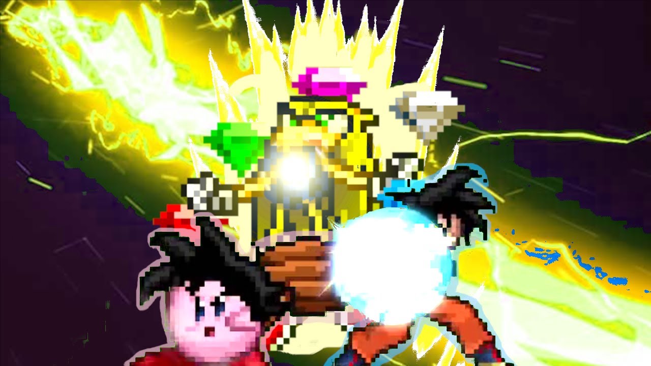 Super Smash Flash 2 - goku vs kirby / SONIC IS A GOD AT SUPER SMASH FLASH 2 / WE CAN'T JUMP