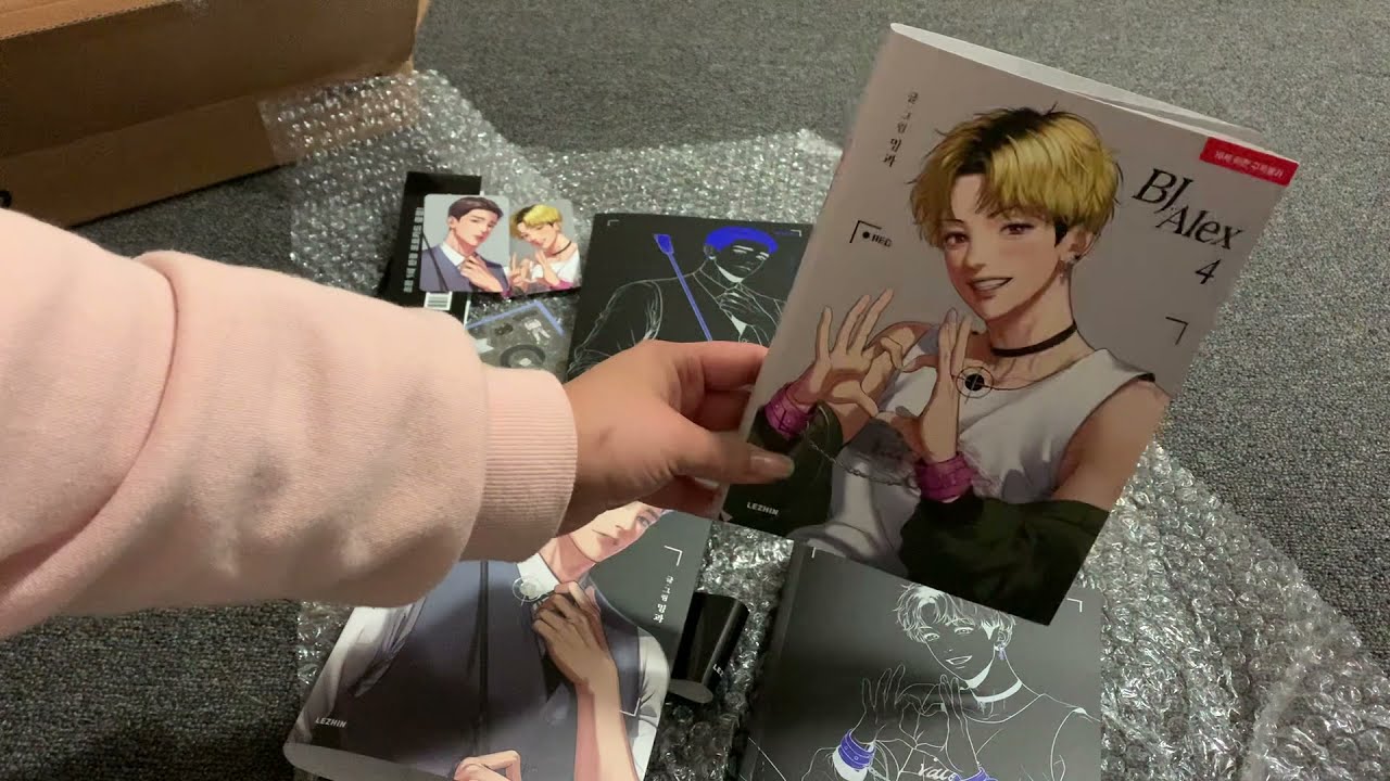 BJ Alex manhwa vols. 3 & 4 unboxing! | Manhwa yaoi