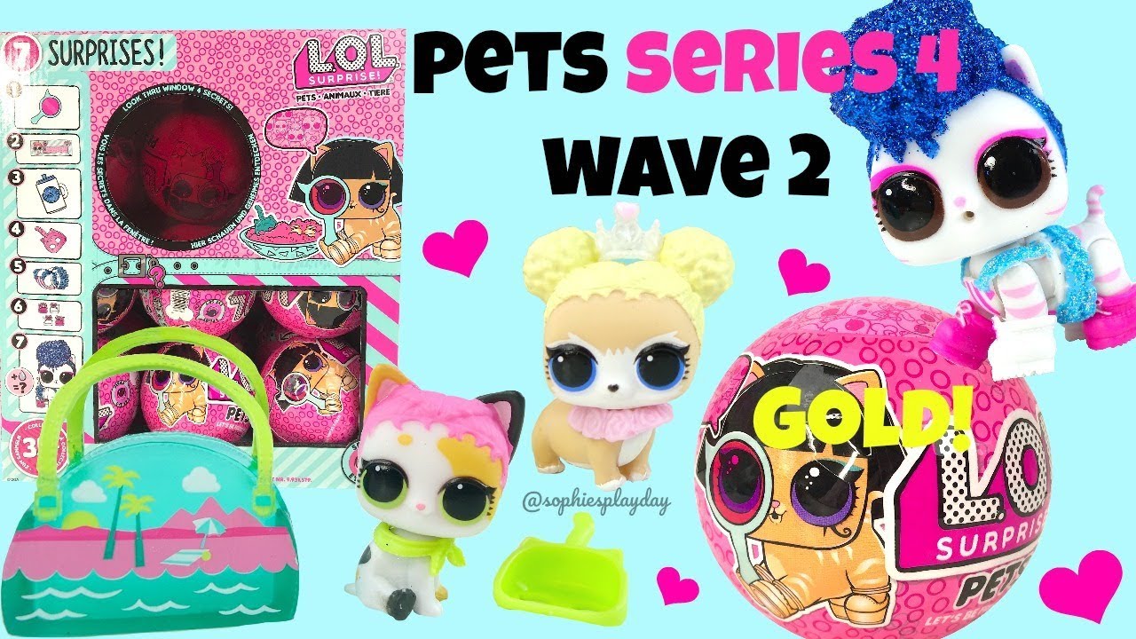 LOL Surprise Pets Series 4 Wave 2 Rare and Ultra Rare Unboxing Gold Found Ball Placement and Weights