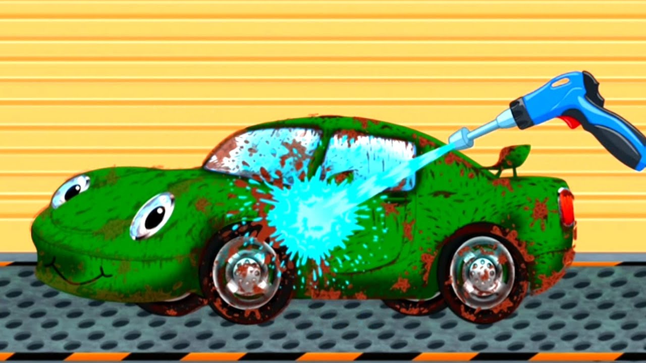 Sports Car | Racing Car | Candy Car Wash | Car Wash Game