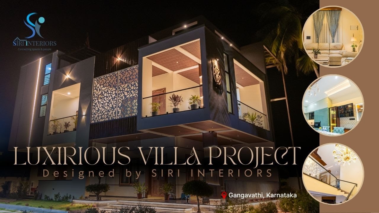 best Interior Designers in Hyderabad | Luxury Villa Interior Tour Karnataka | By Siri Interiors