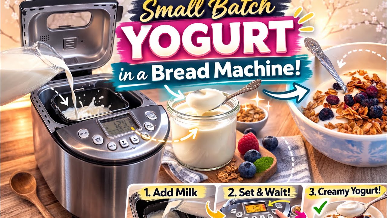 2 Ingredients. 1 Bread Maker. Perfect Yogurt.