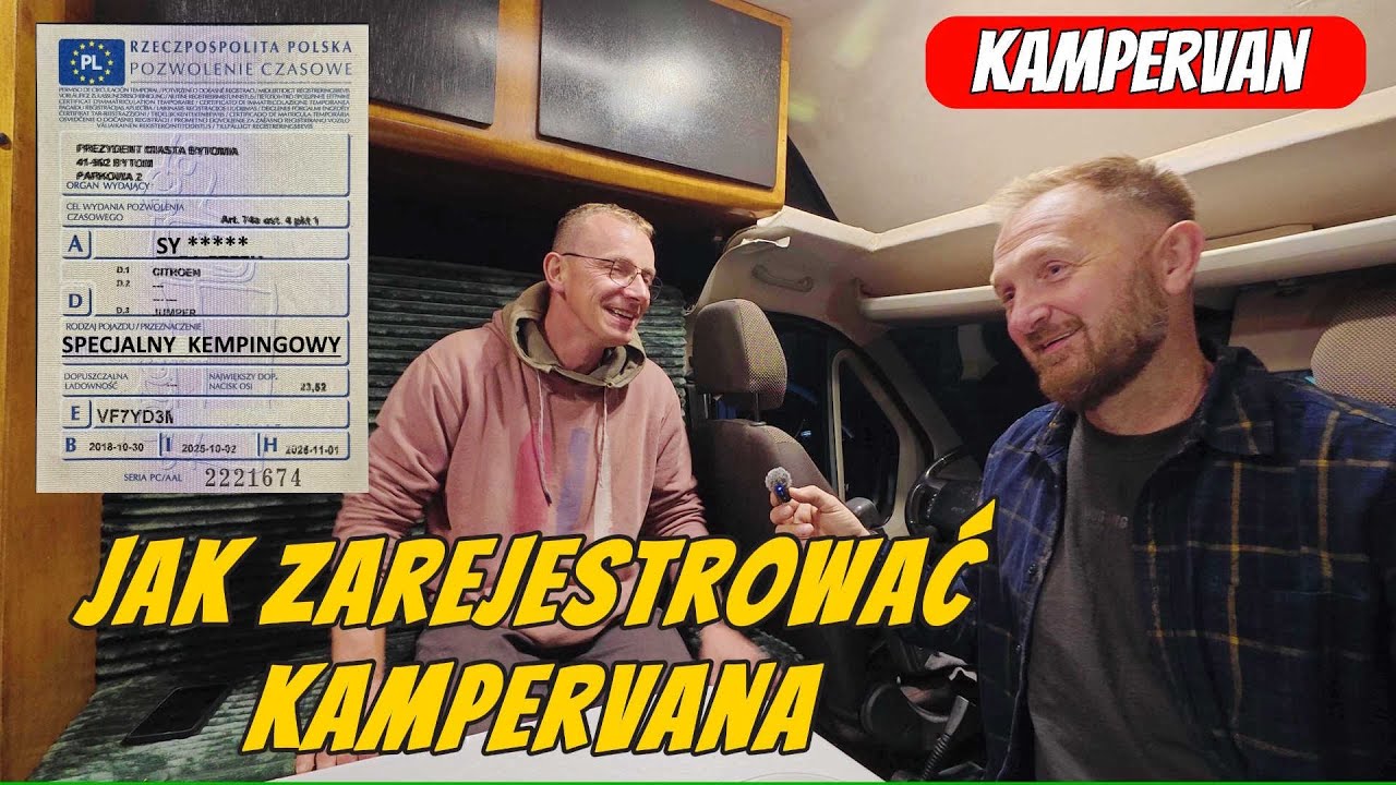 👉 Jak przerejestrować busa na kampera? I ile to kosztuje. Cały proces krok po kroku!