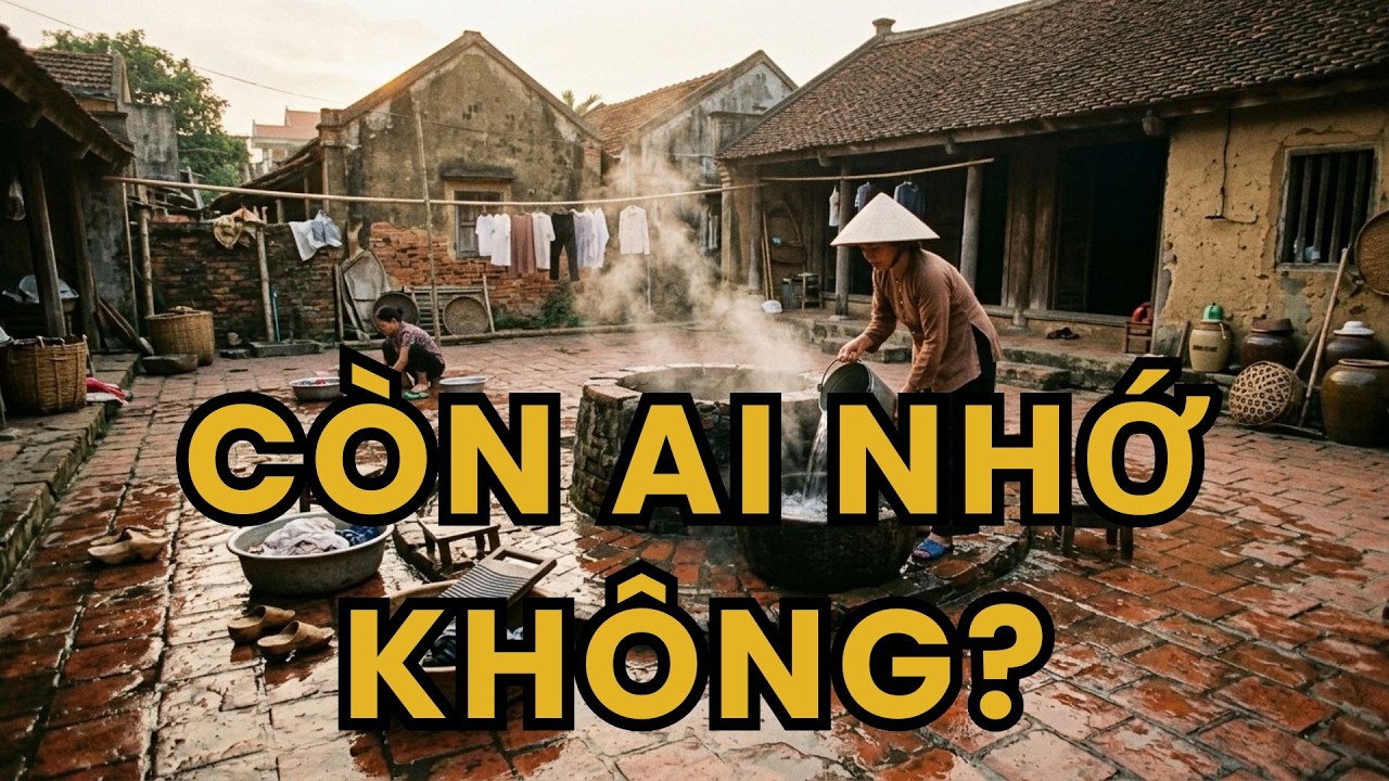 Ký ức về góc sân gạch: Nơi chiếc giếng khơi mát lạnh nuôi dưỡng tâm hồn ta lớn lên.