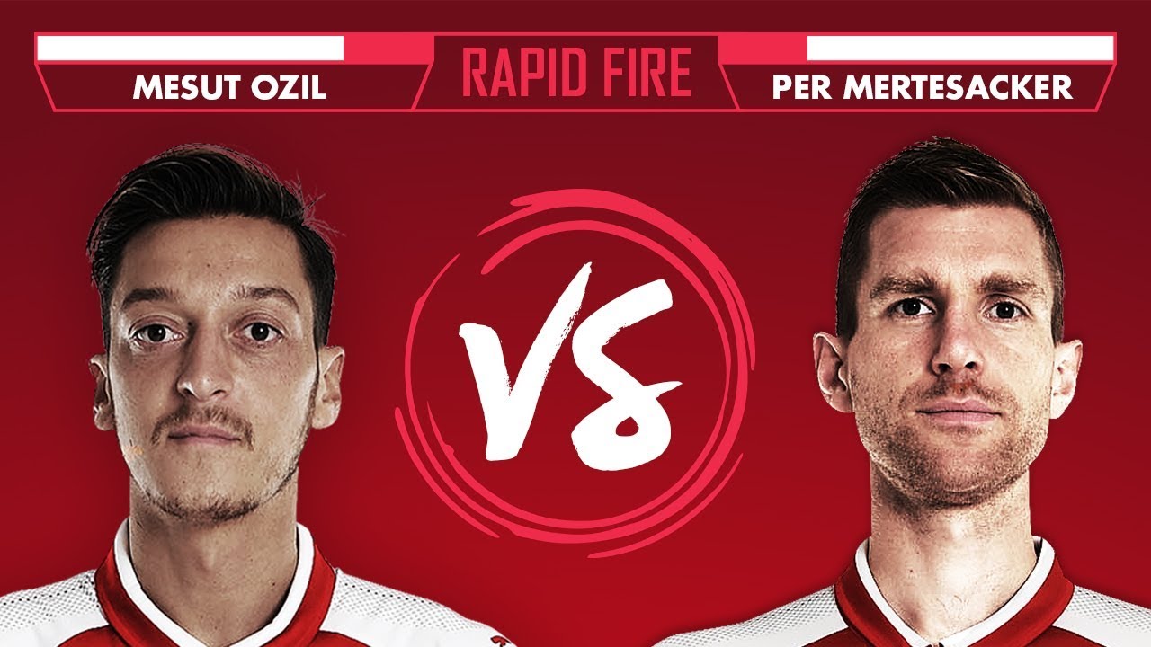 DRAKE, BEN AFFLECK AND MUSTAFI | Ozil vs Mertesacker Rapid Fire