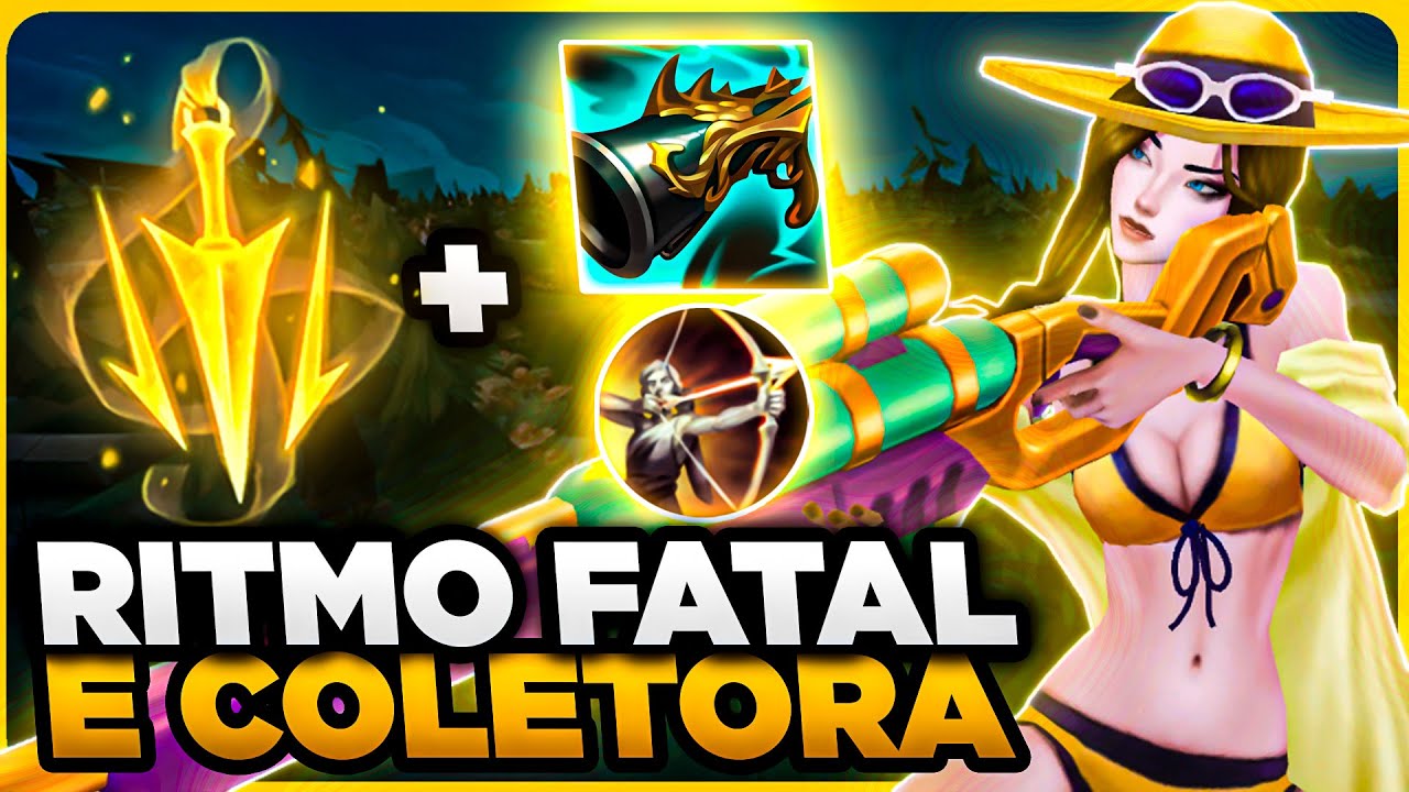 RITMO FATAL com COLETORA tá MUITO FORTE | MONO CAITLYN GAMEPLAY