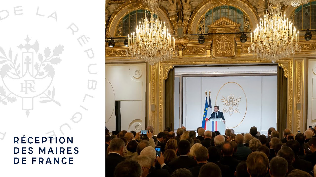 Réception des Maires de France au Palais de l’Élysée.