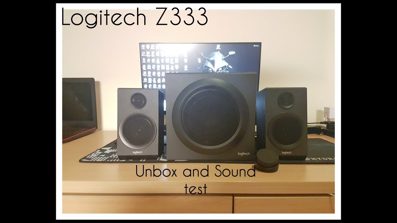 Logitech z333 Unboxing and sound test