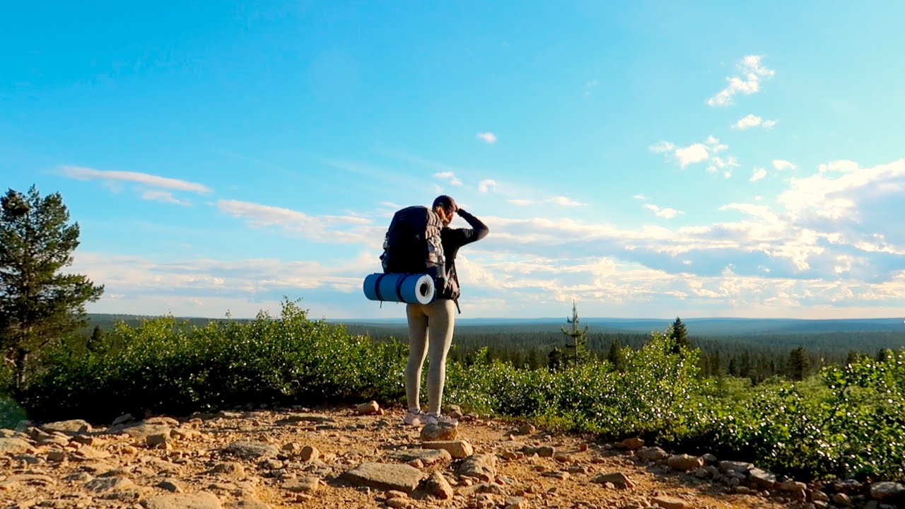 My first solo overnight hike in the wilderness of northern Finland