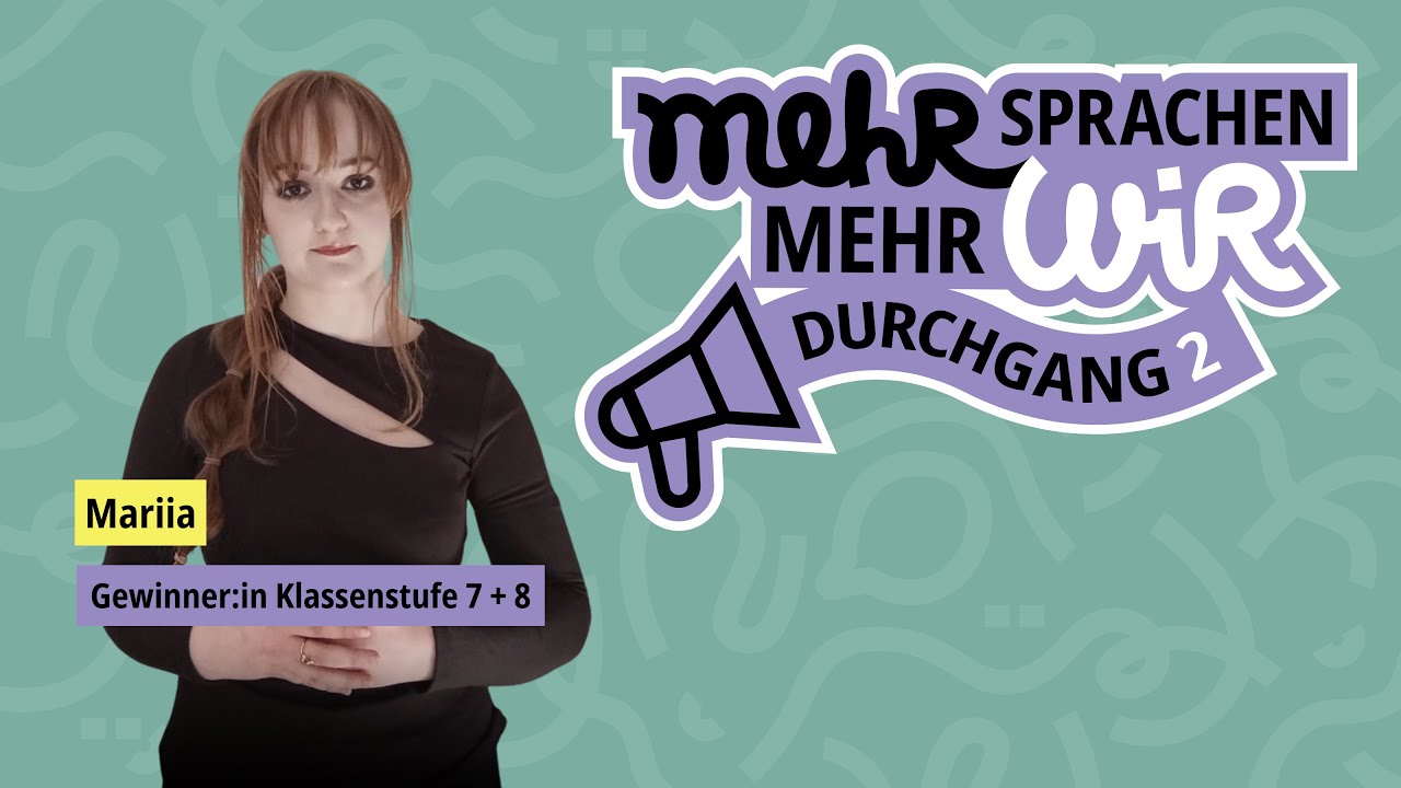 Rede von Mariia (Thema: Freiheit) Gewinnerin der Klassenstufe 7 + 8